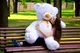 М'яка іграшка Плюшевий ведмедик My Best Friend Томми 150 см Білий - зображення 2