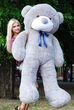 М'яка іграшка Плюшевий ведмідь My Best Friend Рафаель 200 см Сірий - зображення 3