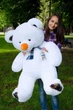 М'яка іграшка Плюшевий ведмідь My Best Friend Барни 120 см Білий - зображення 1