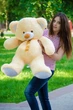 Мягкая игрушка Плюшевый мишка My Best Friend Томми 100 см Персиковый - изображение 1