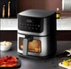 Воздушная мультипечь фритюрница Rainberg RB 2268 4200 Вт 8 л безмасляная аэрофритюрница Черная - изображение 5