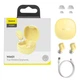 Наушники BLUETOOTH BASEUS WM01 Encok TWS |5Hours, BT5.0, 40mAh/300mAh| (NGWM01-04) yellow - изображение 2