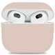 Силиконовый чехол для наушников Apple AirPods 3, Ultrathin Silicone Case, пудровый, защитный кейс, ультратонкий и легкий, защита от царапин и пыли, мягкий силикон, ArmorStandart (ARM60287) - изображение 1