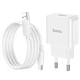 Адаптер сетевой HOCO Type-C cableleisure single port charger C106A |1USB, 10.5W/2.1A| белый - изображение 6