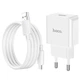 Зарядний пристрій HOCO Leisure Micro USB cable single port charger C106A |1USB, 10.5W/2.1A| white - зображення 2