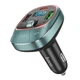 Адаптер автомобільний HOCO Pole BT FM transmitter E76 |2USB/1Type-C, 45W/3A, PD/QC| Space black - изображение 8