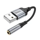 Перехідник HOCO fresh external Sound Card USB to 3.5 LS36 |0.12m, DAC| - зображення 3