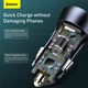 Адаптер автомобільний BASEUS Golden Contactor Pro Dual Quick Charger Car Charger |2USB, 5A/40W, QC| (CCJD-A0G) Grey - зображення 2