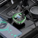FM - трансмітер Borofone BC48 Broad car BT FM transmitter 18W Black - изображение 7