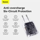 Адаптер сетевой Baseus Compact Charger 3U 17W EU |3USB, QC, 3.4A| (CCXJ020102) черный - изображение 10