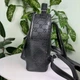Жіночий міні рюкзак сумка стиль Gucci з тисненням чорний, маленький рюкзачок Store - зображення 3