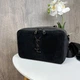 Замшевая женская мини сумочка клатч, мини сумка на цепочке YSL - изображение 7