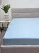 Простынь на резинке Ecotton 140х200 Blue Полисатин (2100024575008) - изображение 2