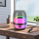 Портативная колонка hoco bs58 crystal colorful luminous bt speaker magic black night - изображение 6