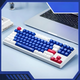 Проводная клавиатура INPHIC K9 с RGB подсветкой, подключение USB-TypeC, компактная, тихая, сине-белый (Ukr) - изображение 2