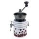 Кофемолка Kamille KM-7019 ручная механическая из керамики нержавеющей стали и дерева белая (33-84-7019) - изображение 1