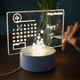 Светодиодный ночник Доска для заметок USB доска для сообщений праздничный светильник календарь с ручкой - изображение 2