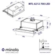 Вытяжка телескопическая Minola MTL 6212 GR 700 LED - изображение 13