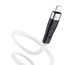 Кабель USB Hoco X53 Angel USB - Lightning Белый 118 медных проводов, ток до 2.4A пищевой силикон. Плоский силиконовый кабель для Apple - изображение 2