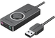 Зовнішня звукова карта USB з регулятором гучності Vention Black (CDRBB) - изображение 1