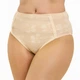 Труси-сліпи жіночі з мікрофібри та мережива великих розмірів Felisiya Lingerie Бежевий 272-126кол 4ХL (2000011502010) - зображення 1