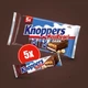Шоколадно-вафельные батончики Knoppers NussRiegel Dark с фундуком 200г - изображение 2