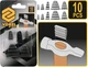 Клини для молотків VOREL 28x32, 25x21, 25x12, 18x10, 17x8 мм 10 шт (99472_fl) - зображення 3