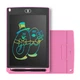 Дитячий графічний планшет для малювання A-Toys Writing Tablet LCD 8.5", на батарейці, зі стилусом Рожевий - зображення 4