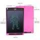 Дитячий графічний планшет для малювання A-Toys Writing Tablet LCD 8.5", на батарейці, зі стилусом Рожевий - зображення 8