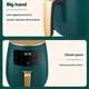 Аэрогриль мультипечь Air Fryer AF614 4.5L 1400W аэрофритюрница, 6 программ, таймер, Зеленый - изображение 3