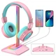 Подставка для геймерских наушников RGB New Bee NB-Z8 Pink - изображение 1