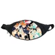 Поясная сумка бананка Волейбол хайкю Haikyuu (GB H 08) Gear Bag черная - изображение 1