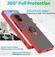 Чохол Magnit Ring Case на Honor 90 Lite червоний - зображення 2