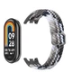 Ремешок тканевый Braided Loop MRK для фитнес браслета Xiaomi Mi Band 8/9/10 с металлическим регулятором длины Красный с черным (mrk6420) - изображение 3