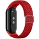Ремешок тканевый Braided Loop MRK для фитнес браслета Xiaomi Mi Band 8/9/10 с металлическим регулятором длины Красный (mrk2387) - изображение 1