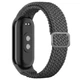 Ремешок тканевый Braided Loop MRK для фитнес браслета Xiaomi Mi Band 8/9/10 с металлическим регулятором длины Серый (mrk2392) - изображение 1