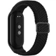 Ремешок тканевый Braided Loop MRK для фитнес браслета Xiaomi Mi Band 9/8 с металлическим регулятором длины Черный (mrk3996) - изображение 1