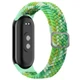 Ремешок тканевый Braided Loop MRK для фитнес браслета Xiaomi Mi Band 8/9/10 с металлическим регулятором длины Light Green (mrk2385) - изображение 1