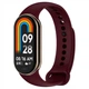 Силиконовый ремешок MRK для фитнес браслета Xiaomi Mi Band 8/9 Марсала (mrk2394) - изображение 1