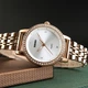 Женские классические наручные часы Skmei 1311 Malibu (Золотистые) - изображение 3