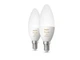 Лампа розумна Philips Hue E14, 5.2W(40Вт), 2200K-6500K, Tunable white, ZigBee, Bluetooth, димування, 2шт - зображення 5