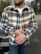 Мужская рубашка MonsterBrand теплая 5XL (60) синяя - изображение 10