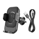 Автотримач Borofone BH204 15W 4.5-7 дюймів Black - зображення 6