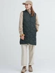 Теплый жилет пуховый удлиненный женский Uniqlo 254878028 L Зеленый (1159799187) - изображение 1