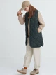 Теплый жилет пуховый удлиненный женский Uniqlo 254878028 L Зеленый (1159799187) - изображение 2
