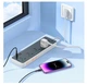 Мережевий фільтр подовжувач HOCO AC-13A 5 розеток + 3 USB + USB-C 17W, 220В, кабель 1,5м, Black-White - зображення 4