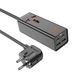 Сетевой фильтр удлинитель HOCO AC-10A 1x220V+2хUSB+ 2хType-C 65W, 1.5м, 220В, Black - изображение 2