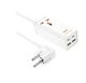 Мережевий фільтр подовжувач HOCO AC-10A 1x220V+2хUSB+ 2хType-C 65W, 1.5м, 220В, White - зображення 1