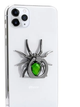 Кольцо держатель З для смартфона iphone и планшета на руку подставка попсокет Паук геншен, манги, готика, поп рок зелёный (AN)31821 - изображение 4