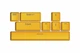 Набор кейкапов HATOR Sunny Yellow PBT keycaps - ESC/SPACE/ENTER/R.SHIFT/ARROWS (HTS-715) - изображение 1